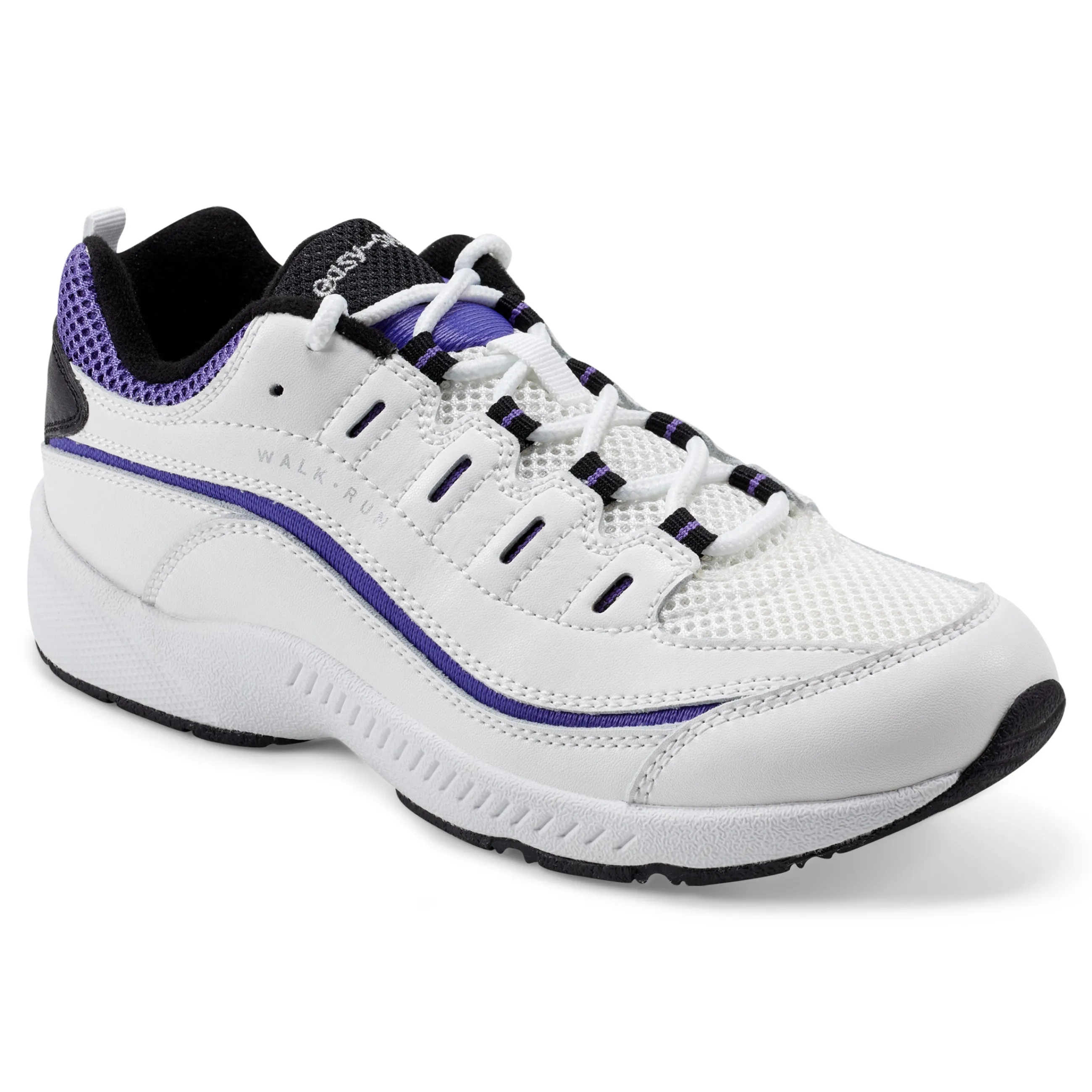 Best Sale Easy Spirit Romy Walking Shoes White/Purple