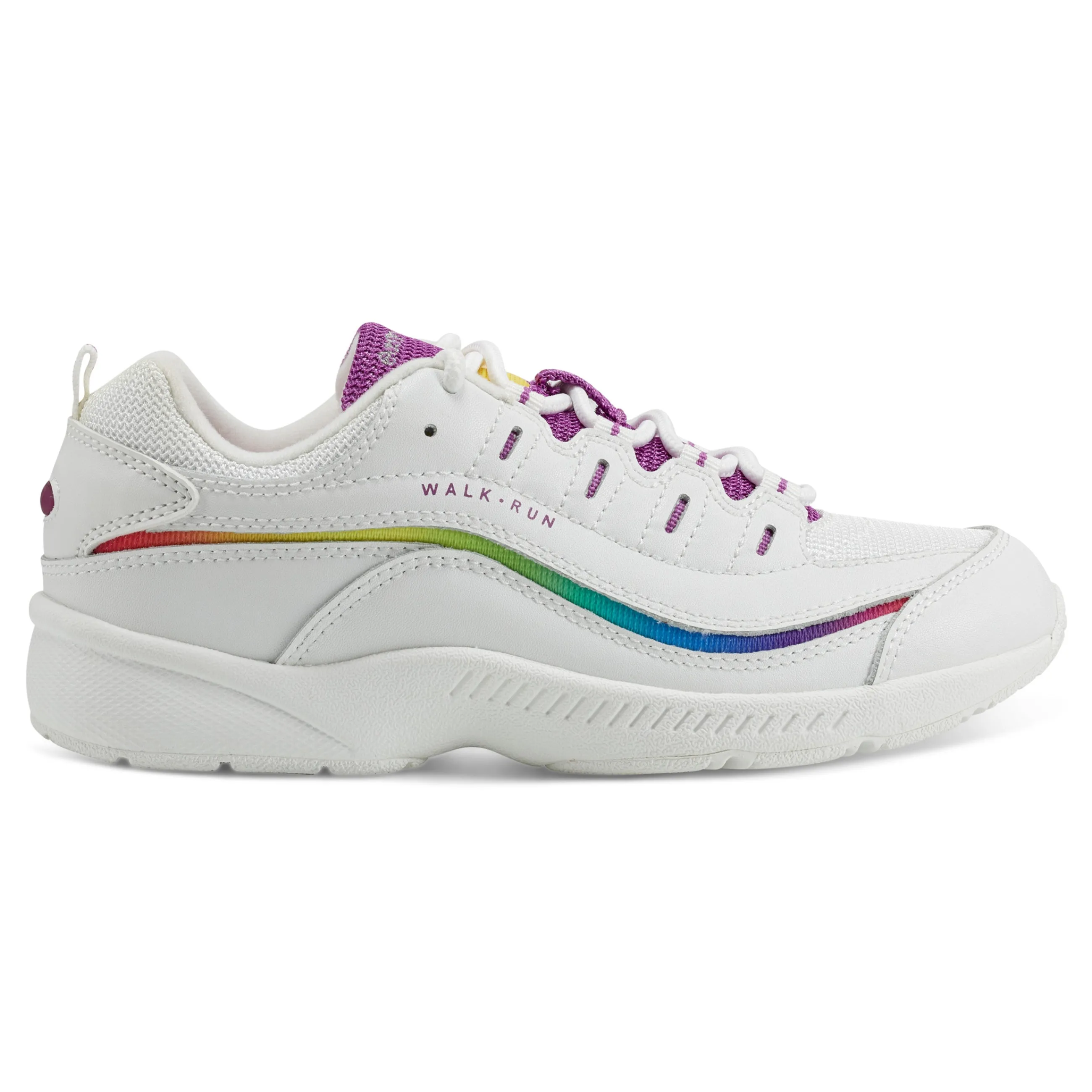 Discount Easy Spirit Romy Walking Shoes White/Rainbow