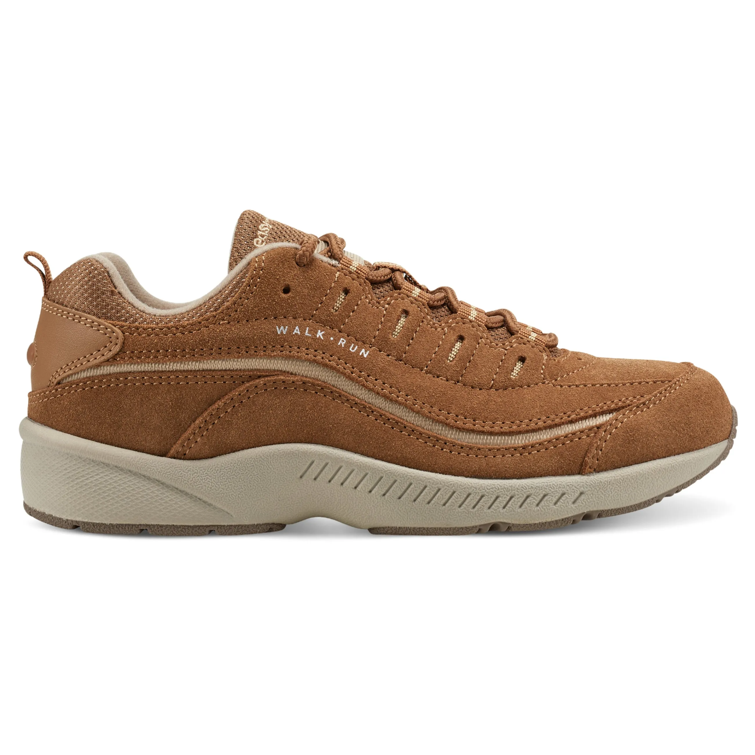 Outlet Easy Spirit Romy Walking Shoes MediumBrownSuede