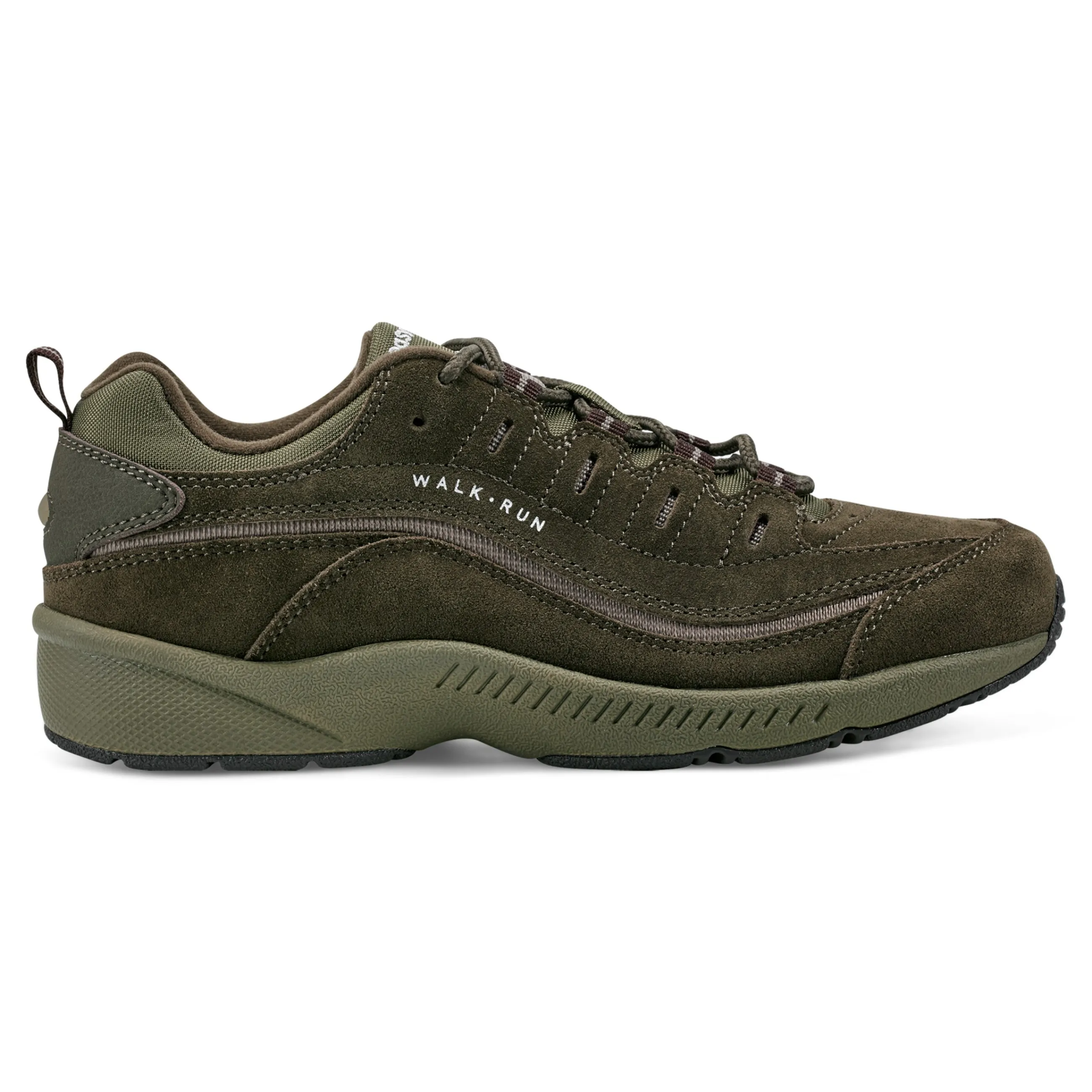 Clearance Easy Spirit Romy Walking Shoes OliveSuede