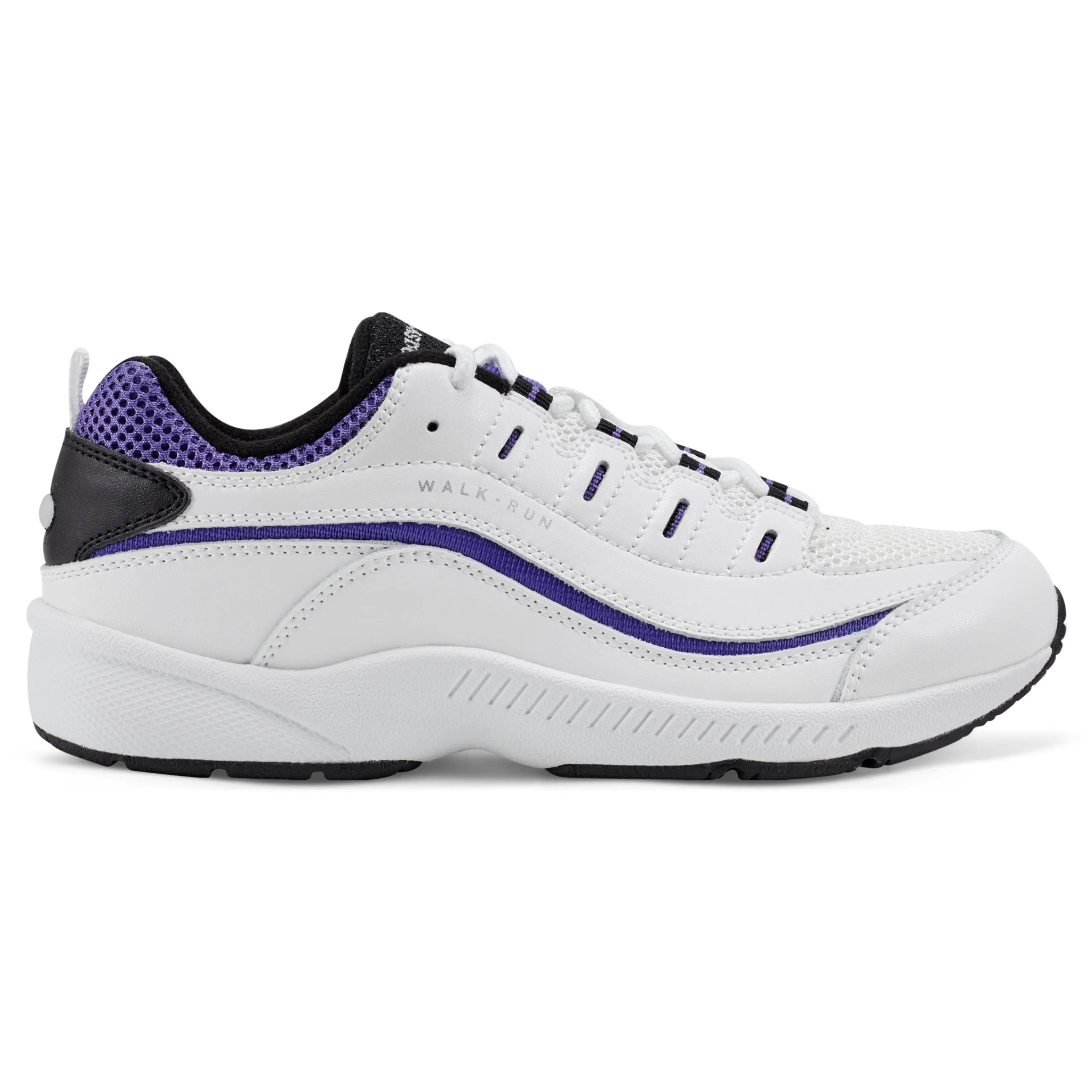 Best Sale Easy Spirit Romy Walking Shoes White/Purple