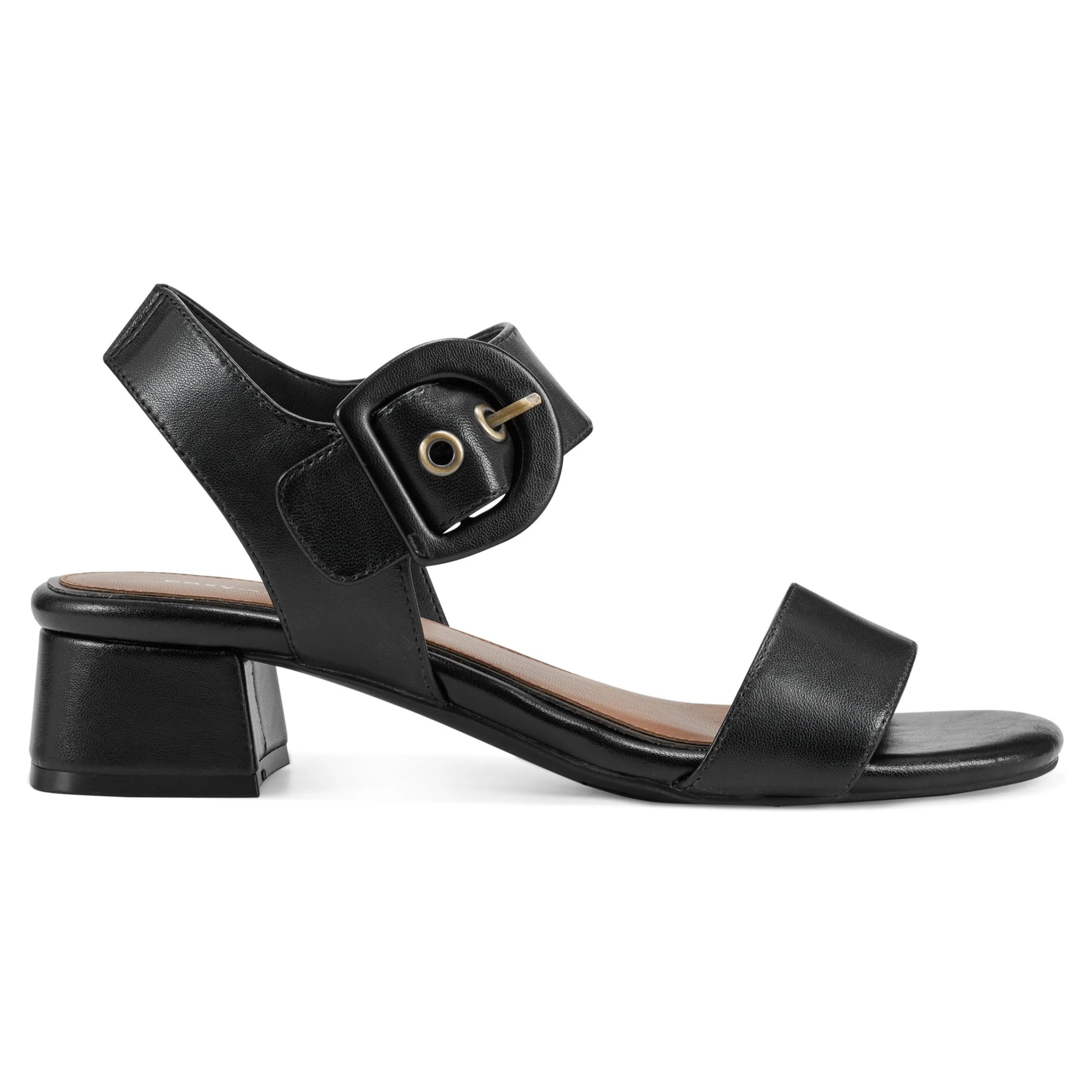 Discount Easy Spirit Selina Heeled Sandals BlackLeather