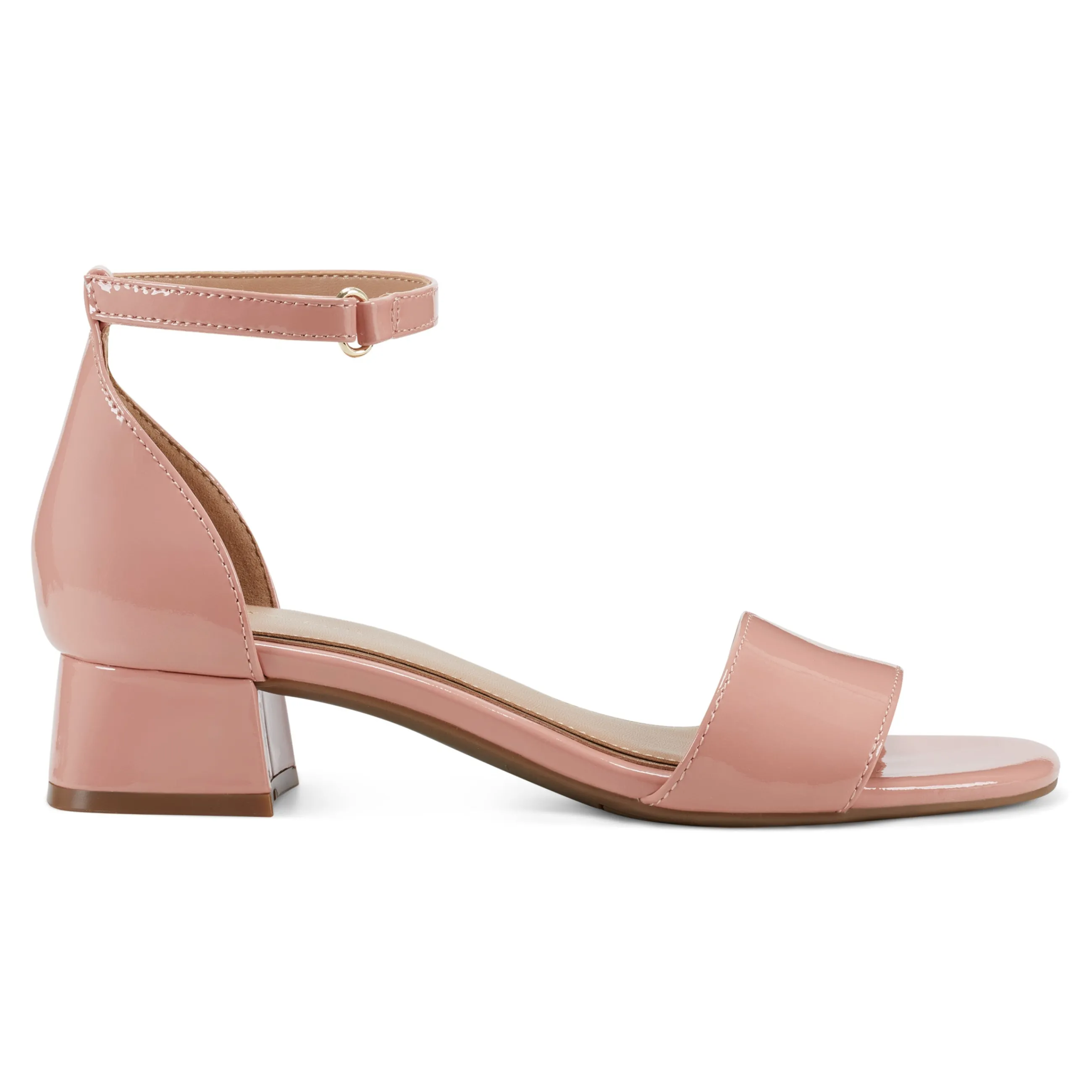 Sale Easy Spirit Sheila Block Heel Dress Sandals PinkPatent