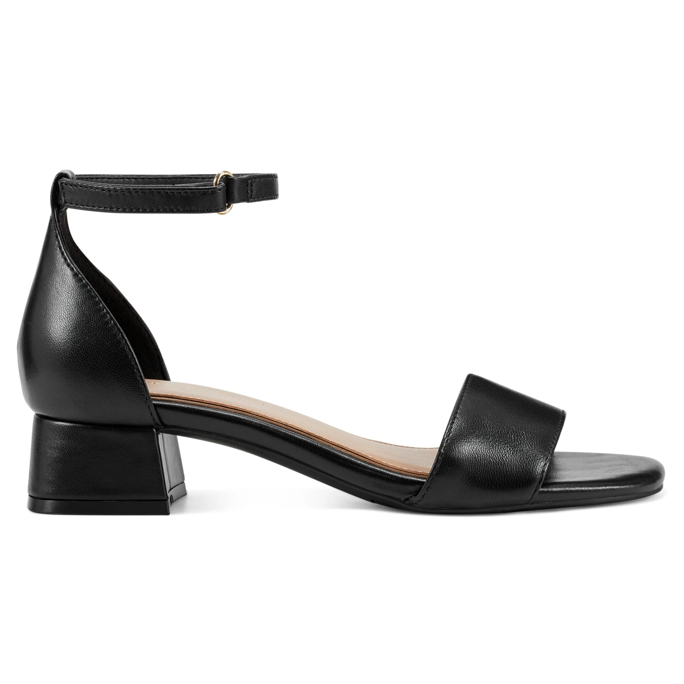 Online Easy Spirit Sheila Block Heel Dress Sandals BlackLeather