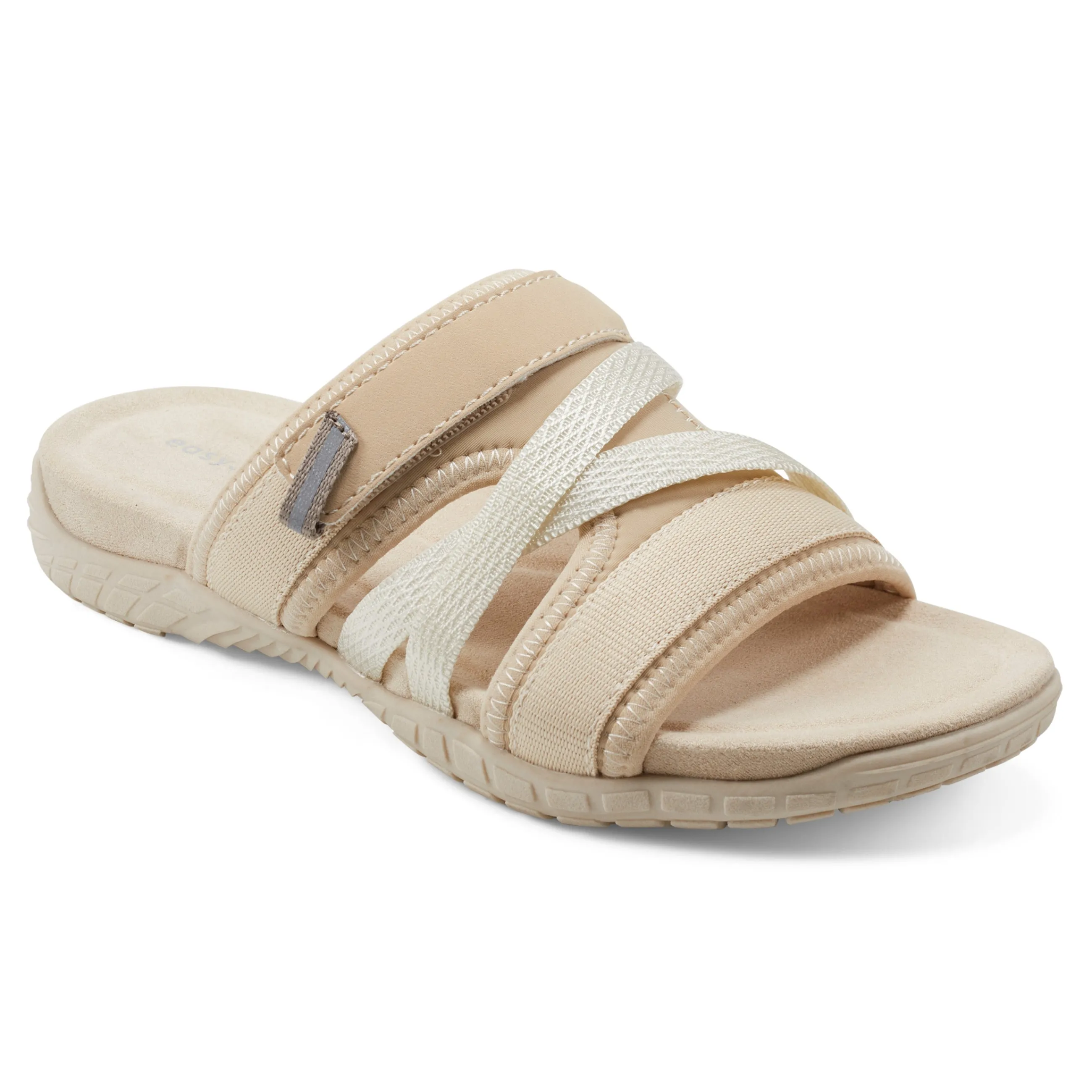 Outlet Easy Spirit Shells Flat Sandals NaturalMulti