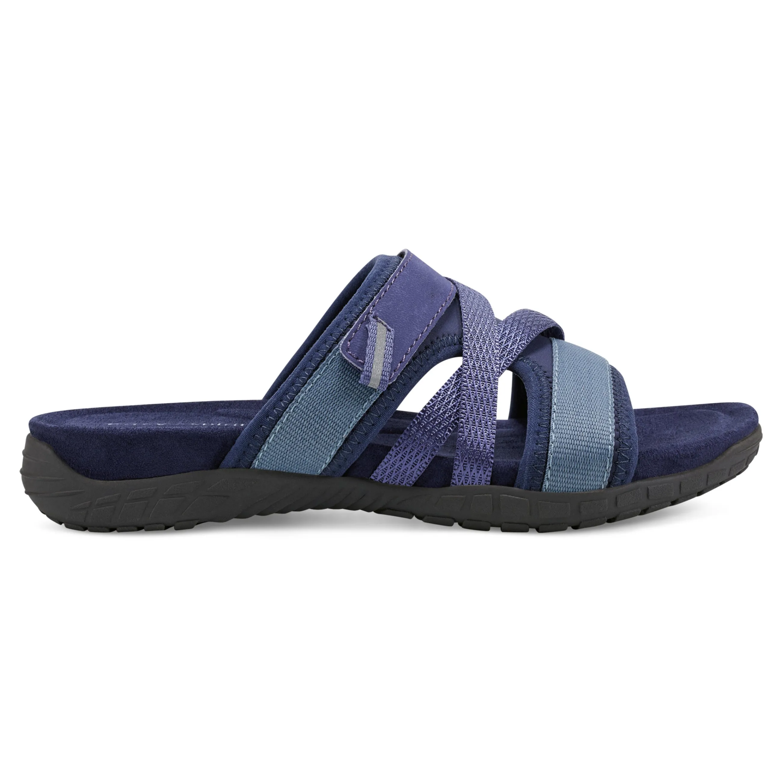 Best Sale Easy Spirit Shells Flat Sandals DarkBlueMulti