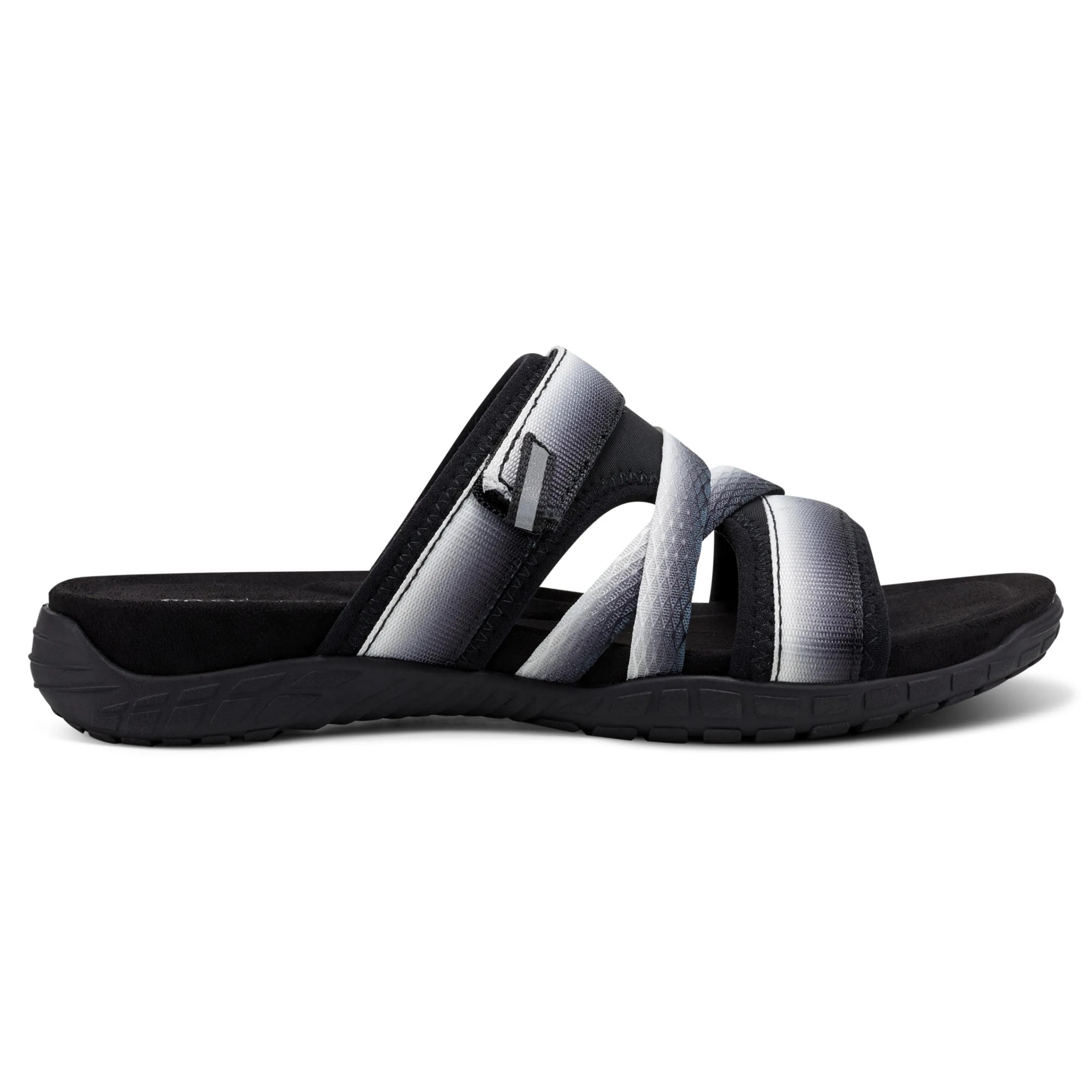 Discount Easy Spirit Shells Flat Sandals BlackOmbre