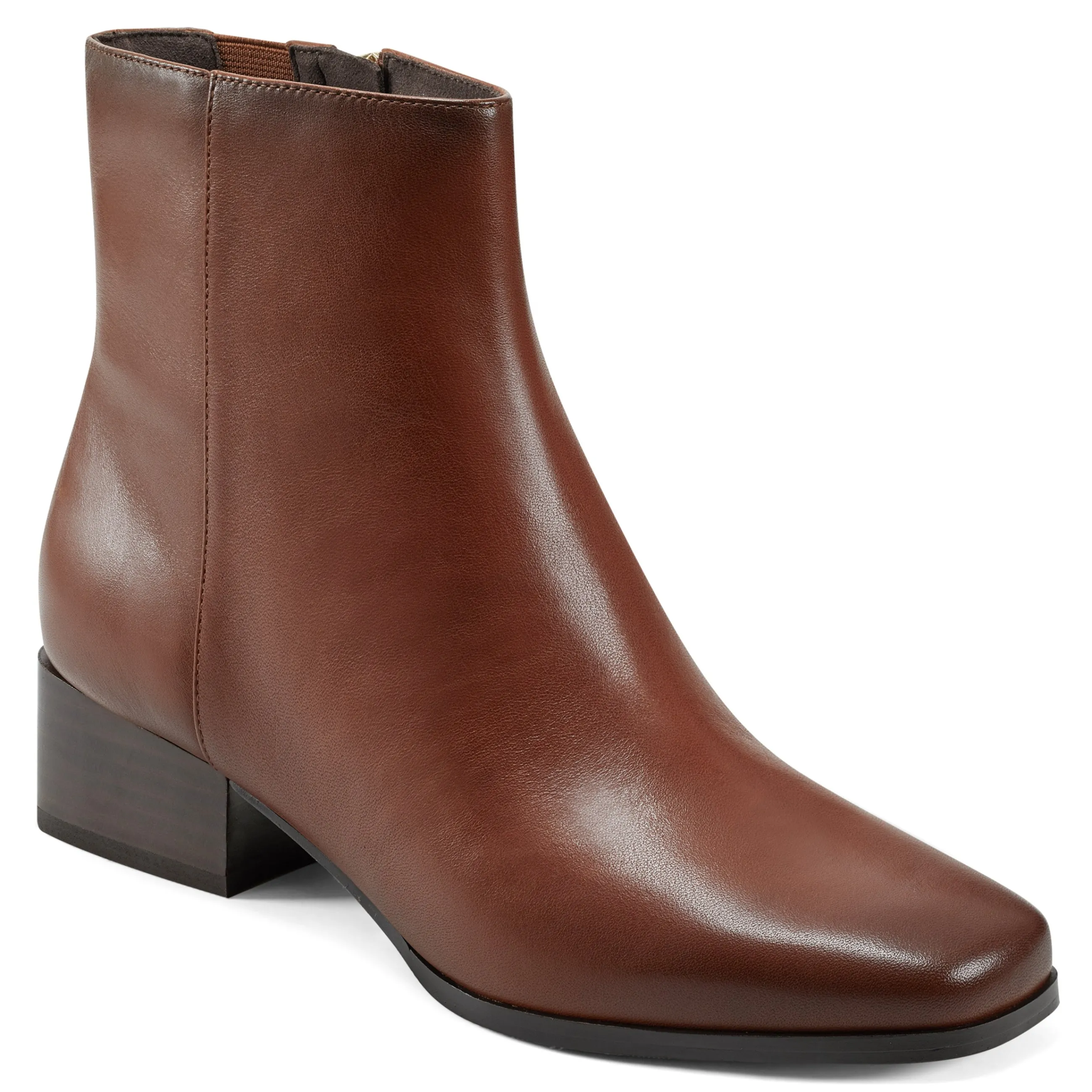 Clearance Easy Spirit Sidney Dress Booties BrownLeather