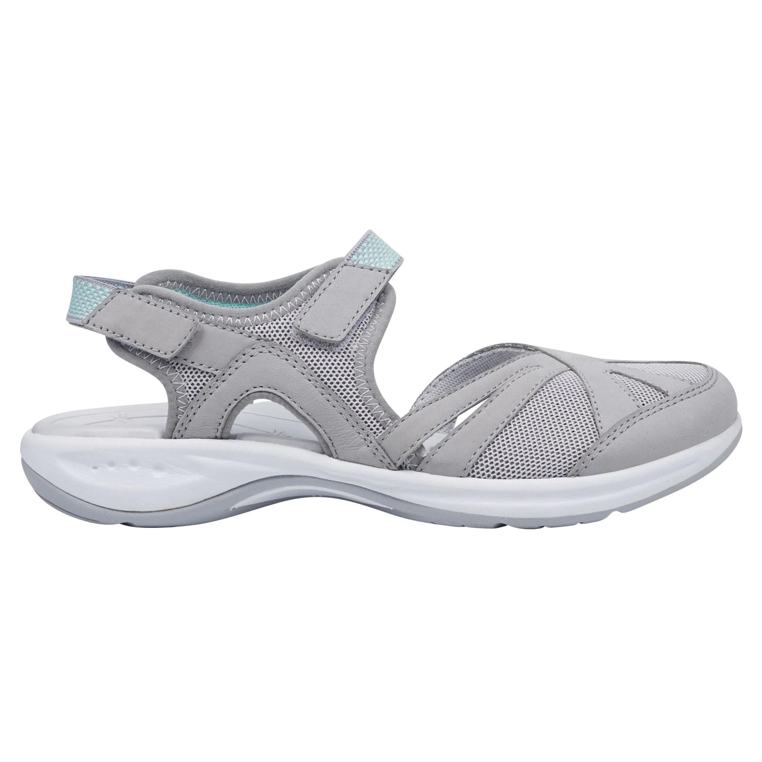 New Easy Spirit Splash Flat Hiking Sandals Grey