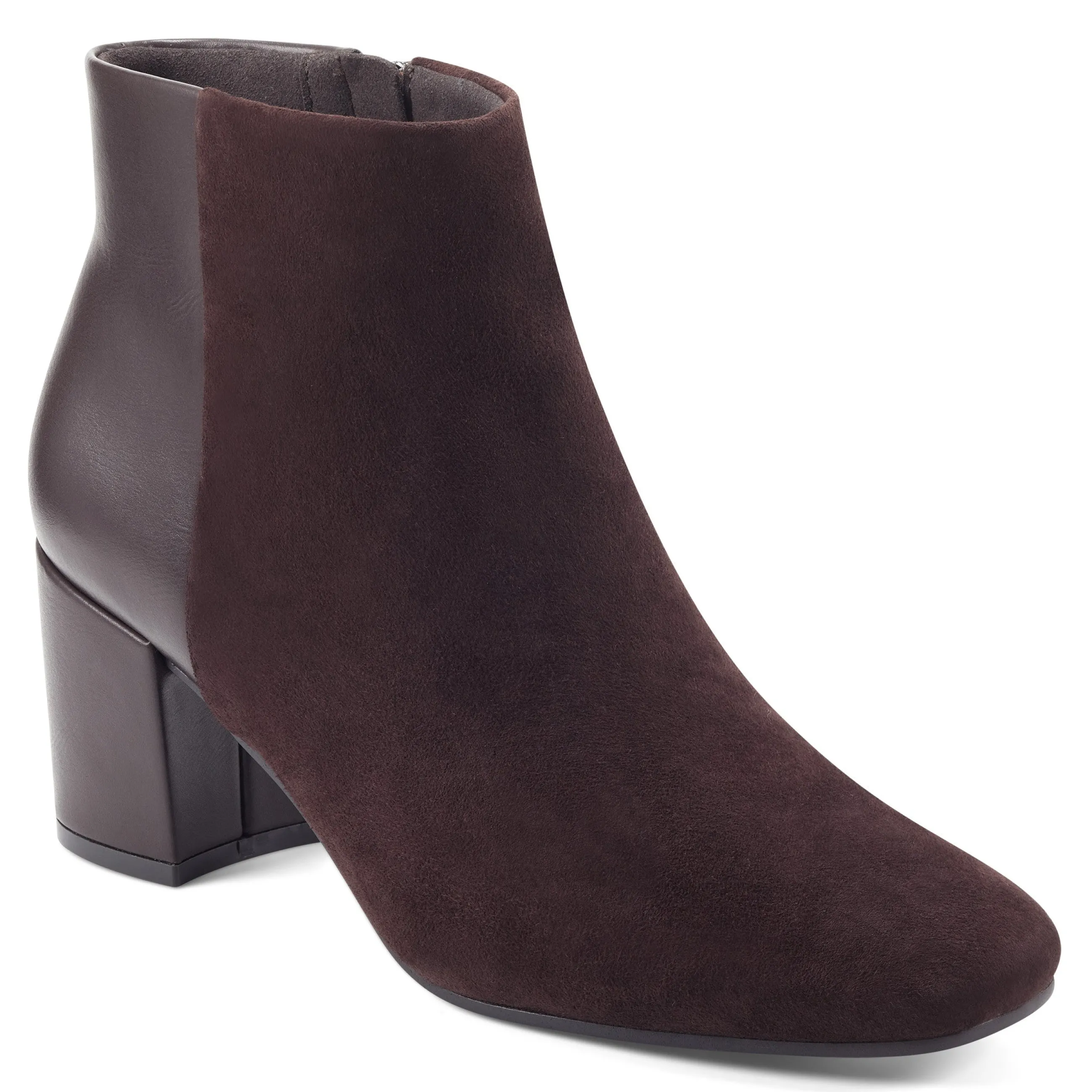 Flash Sale Easy Spirit Tamara Heeled Booties DarkBrownSuede