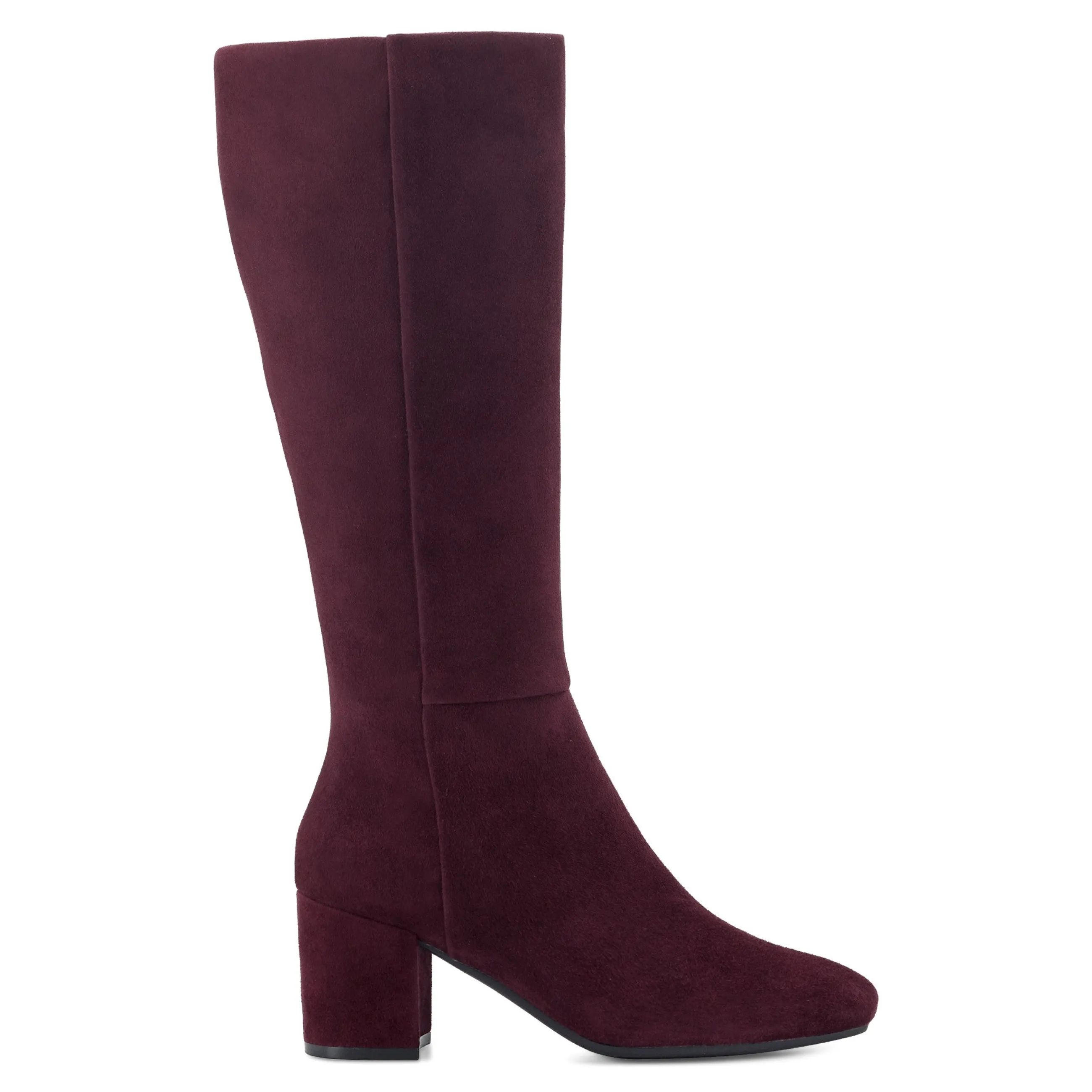 Shop Easy Spirit Tony Heeled Boots BurgundySuede