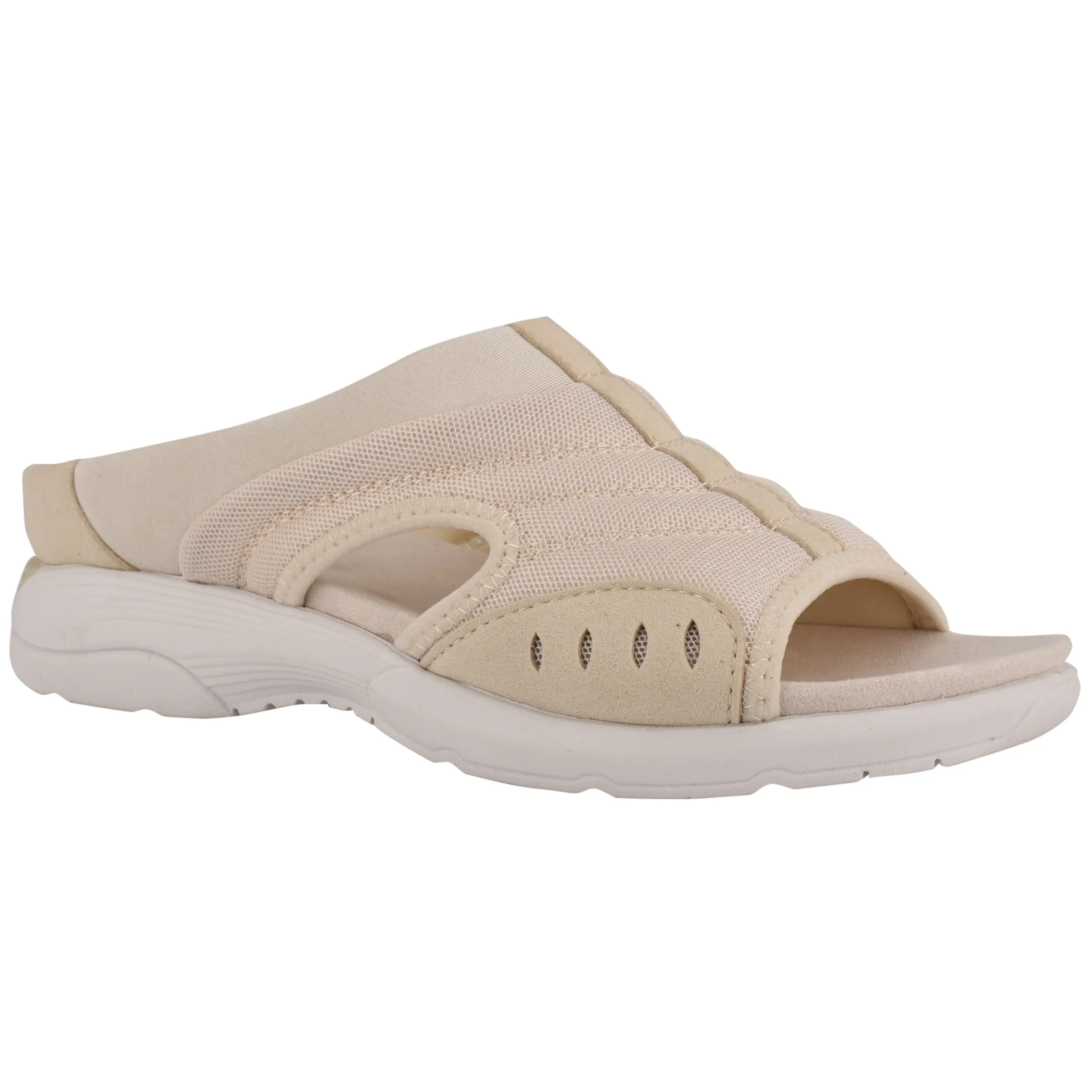 Cheap Easy Spirit Traciee Slip On Sandals TaupeMesh