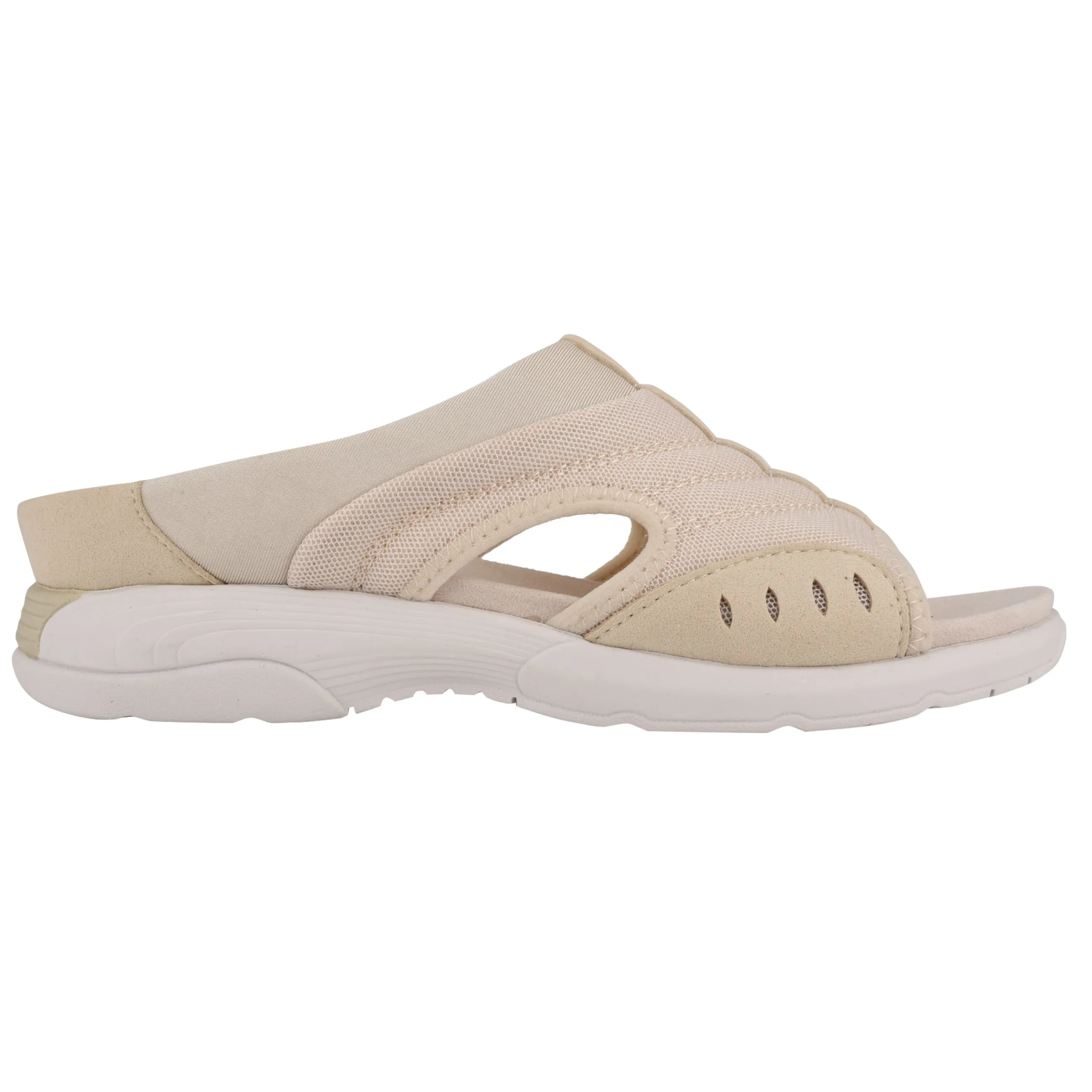 Cheap Easy Spirit Traciee Slip On Sandals TaupeMesh