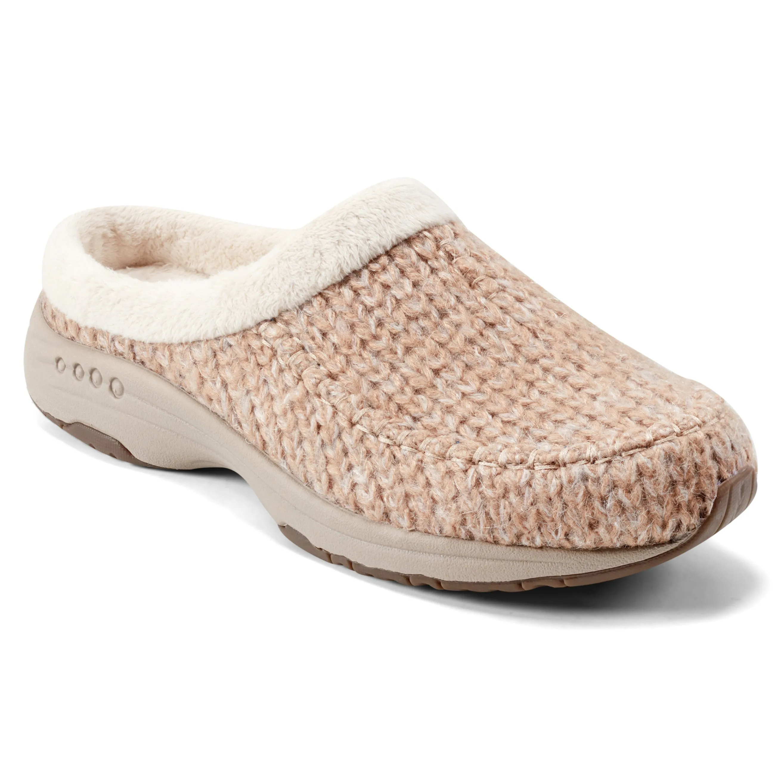 Best Easy Spirit Travelfurr Clogs NaturalCableKnit