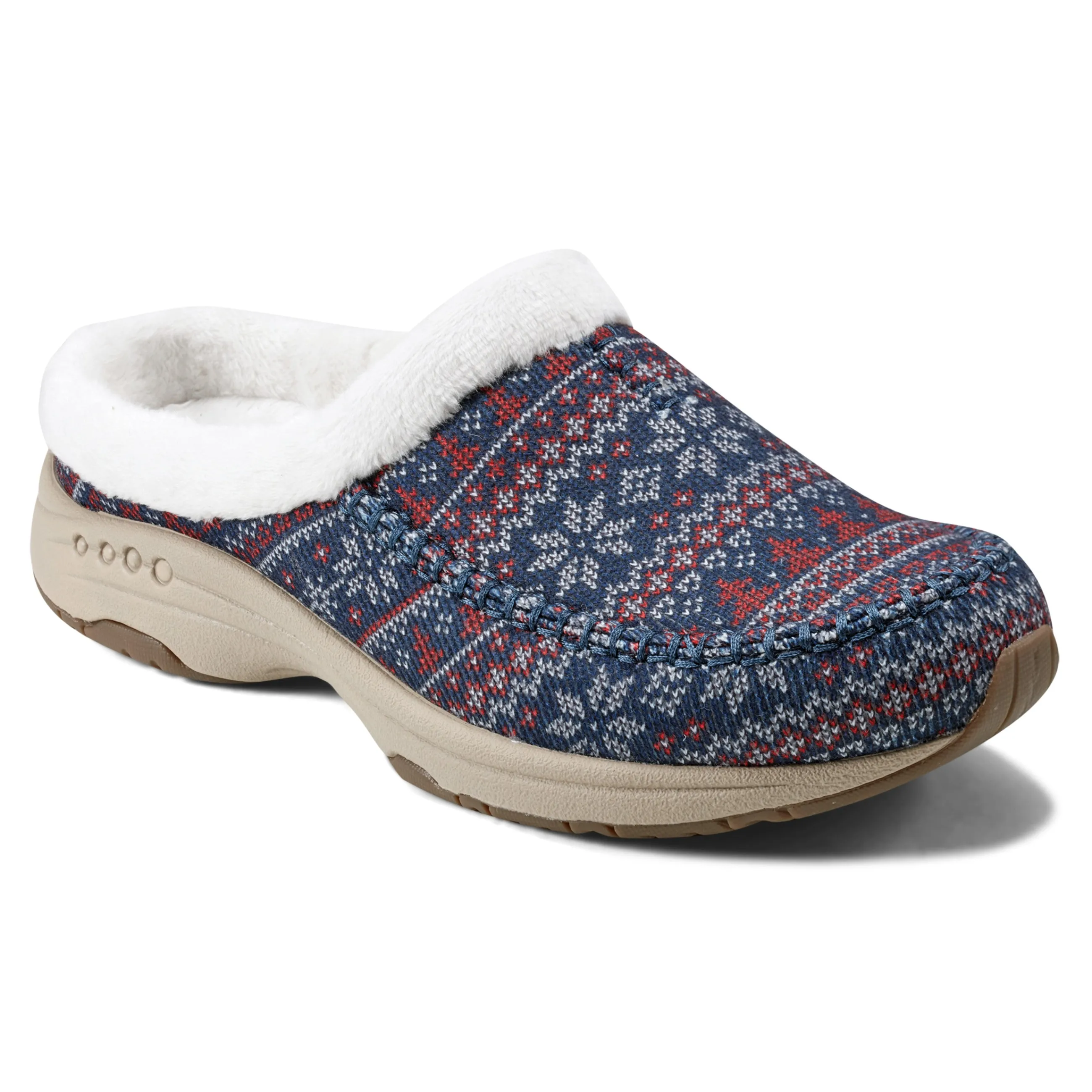 Store Easy Spirit Travelfurr Clogs BlueFairIsle