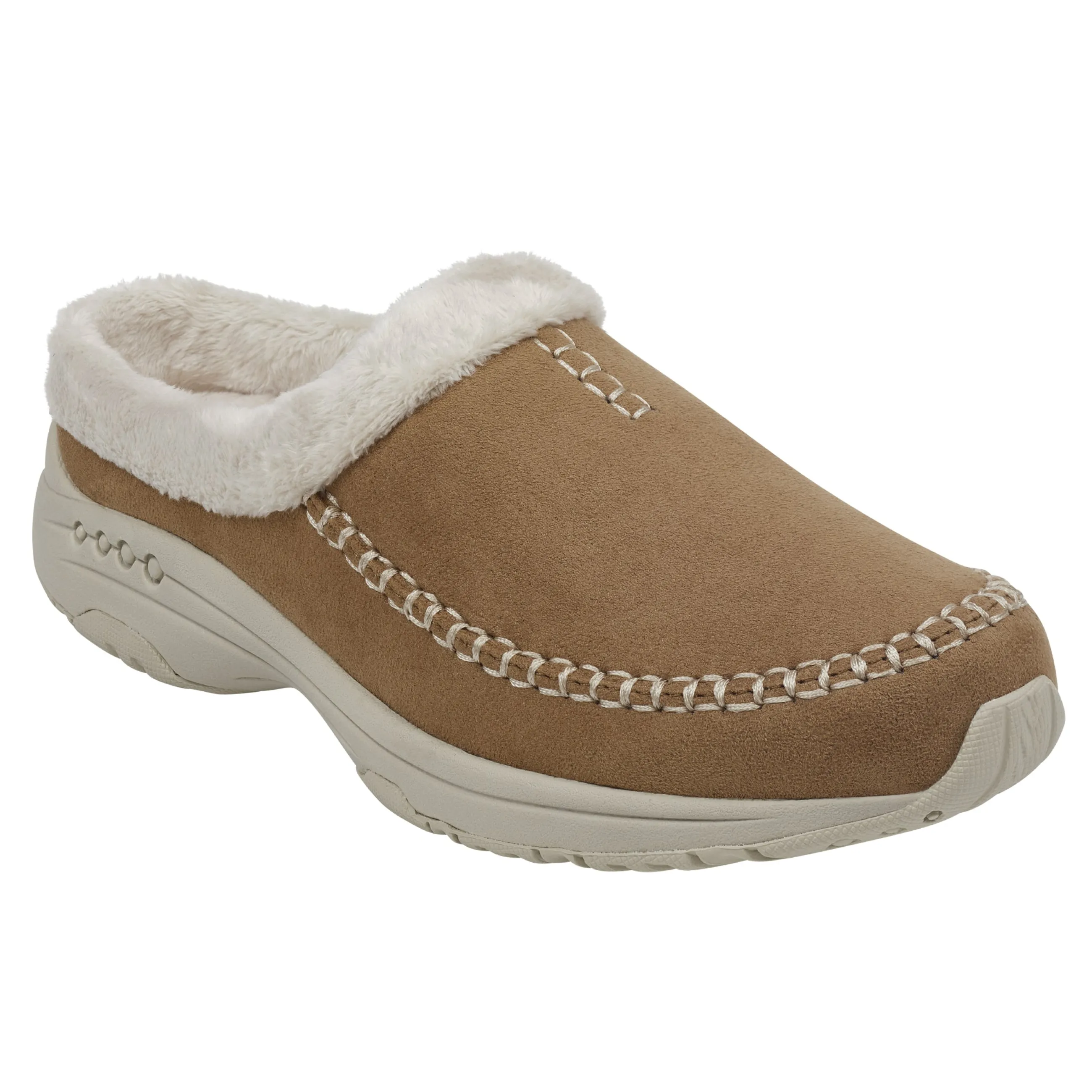 Discount Easy Spirit Travelfurr Clogs LightBrownMulti