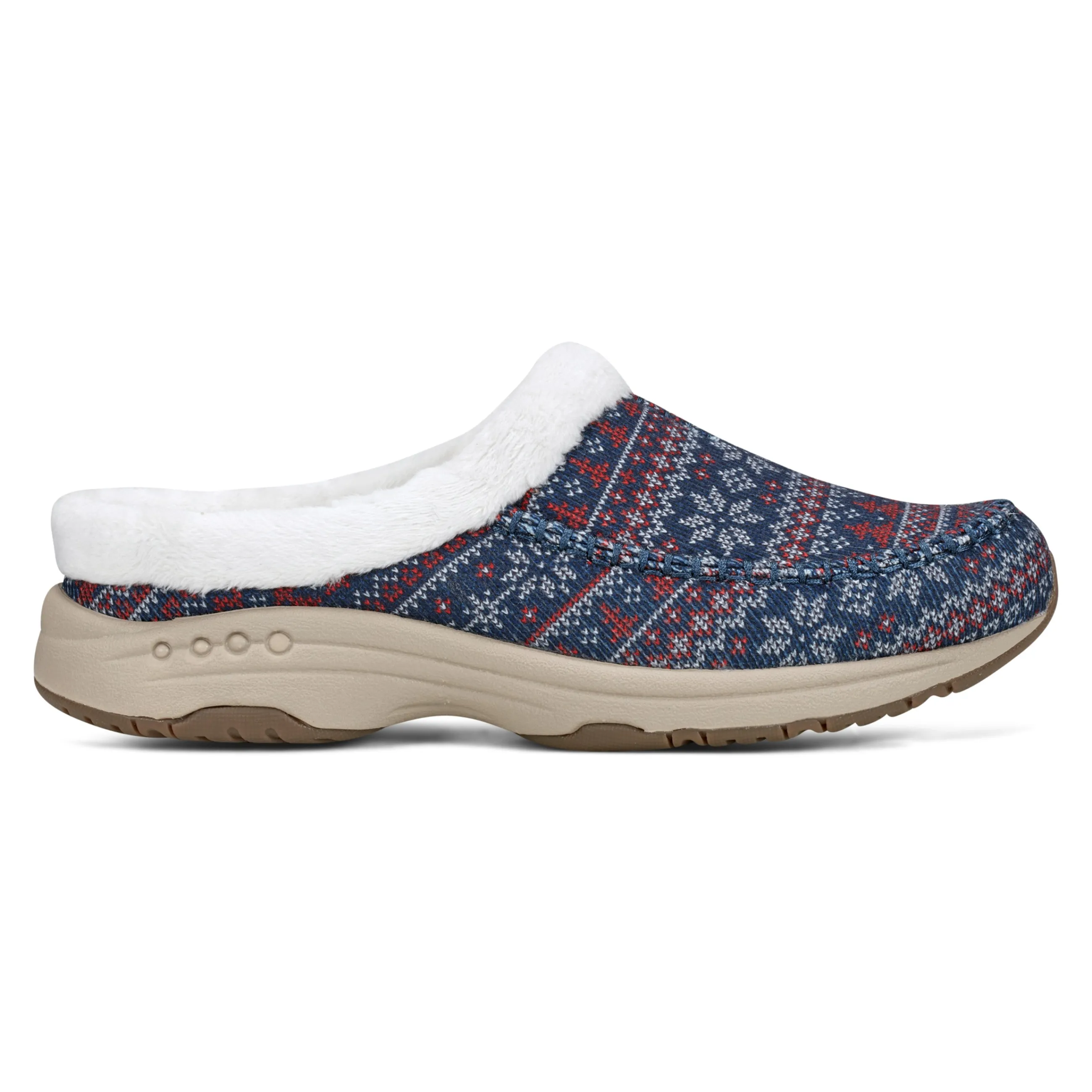 Store Easy Spirit Travelfurr Clogs BlueFairIsle