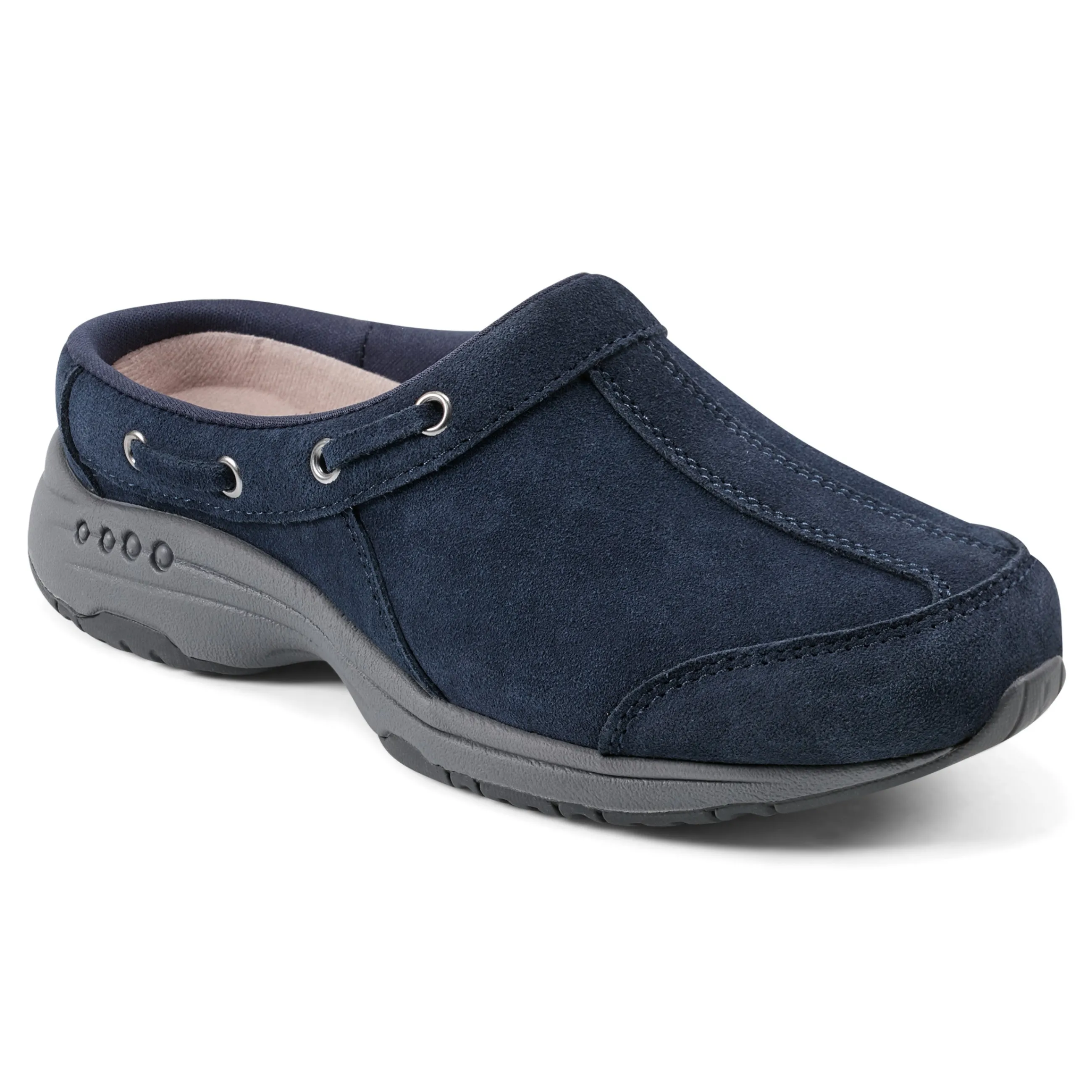 Cheap Easy Spirit Travelport Clogs DarkBlueSuede