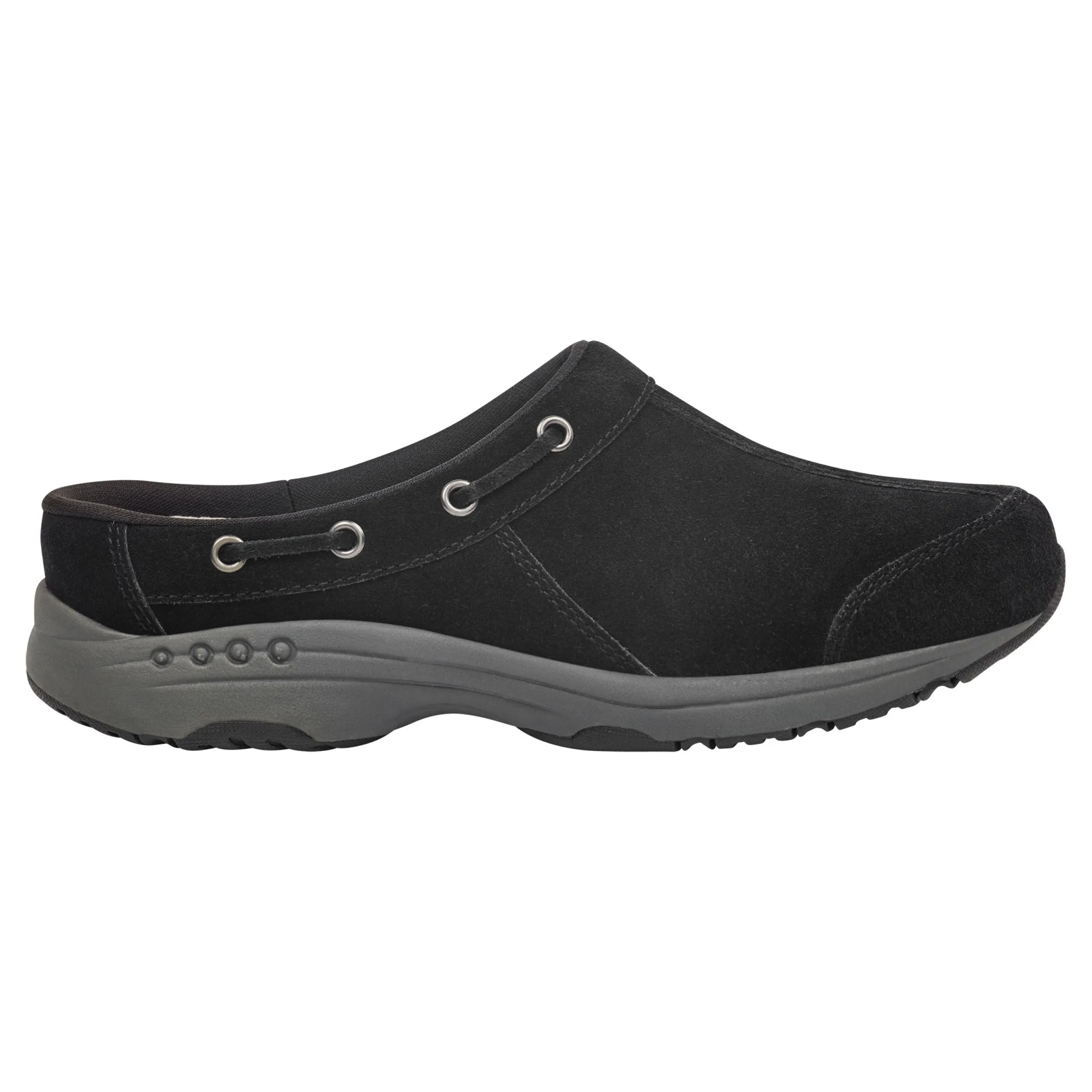 Fashion Easy Spirit Travelport Clogs BlackSuede