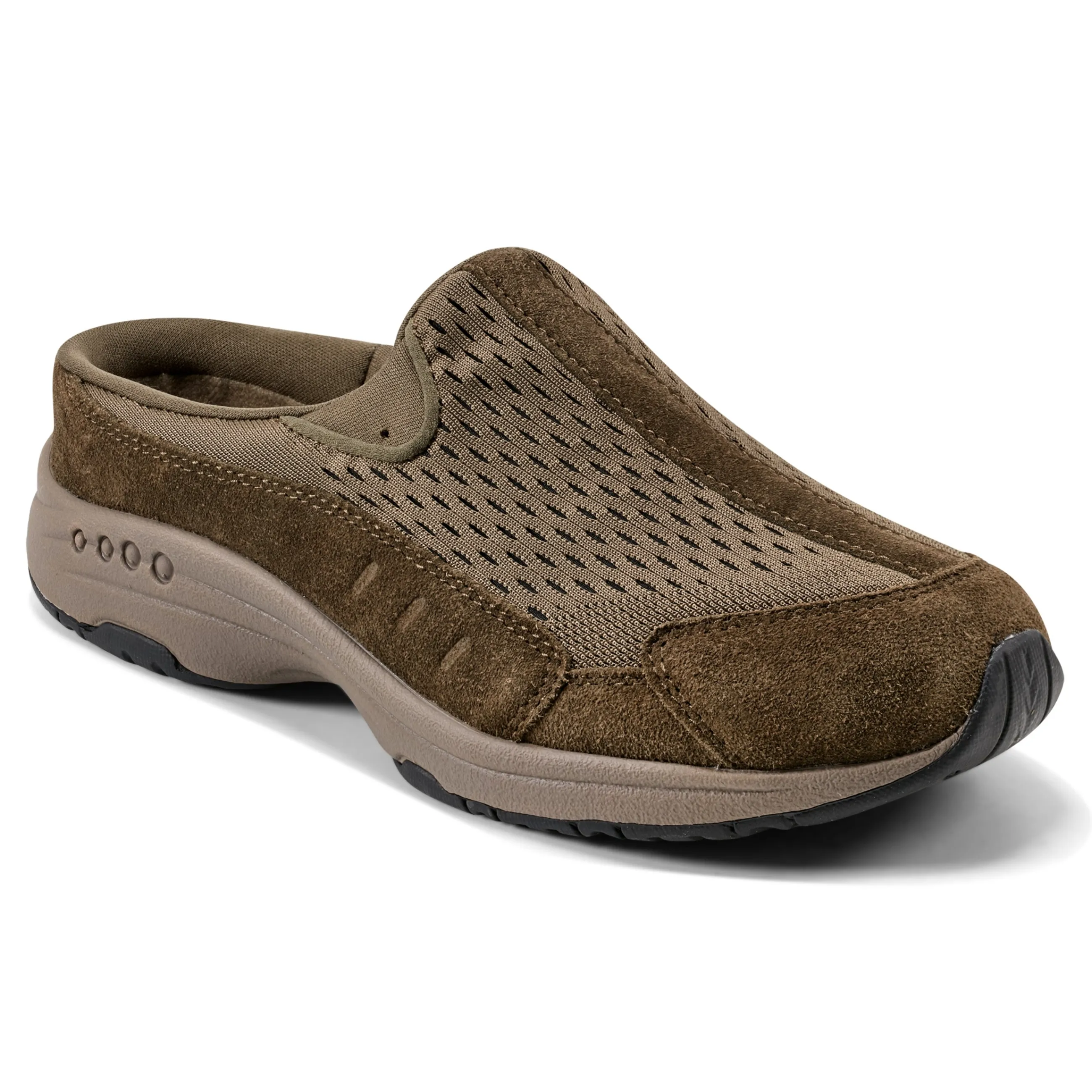 Discount Easy Spirit Traveltime Clogs OliveSuede