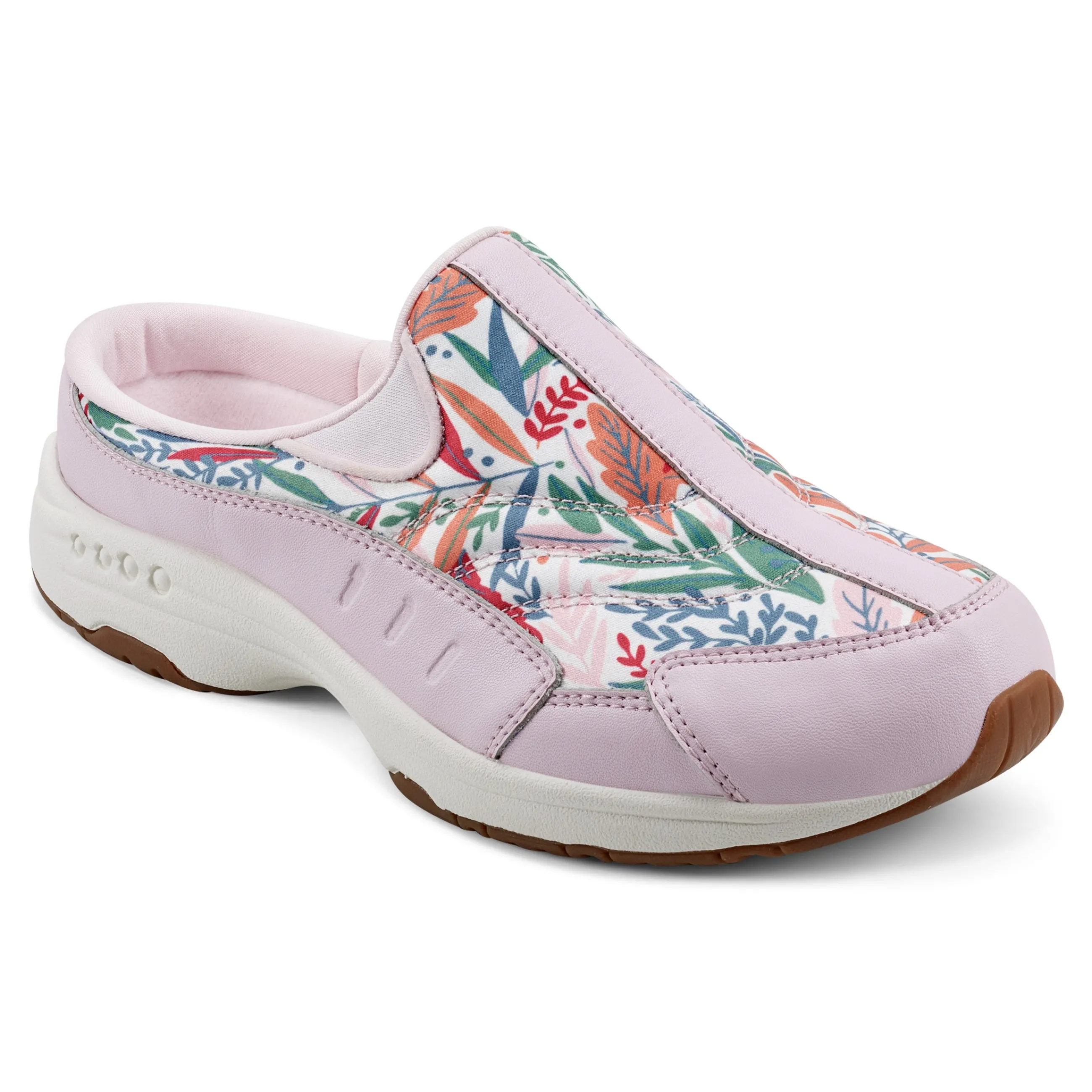 Fashion Easy Spirit Traveltime Clogs PinkTropicalPrint