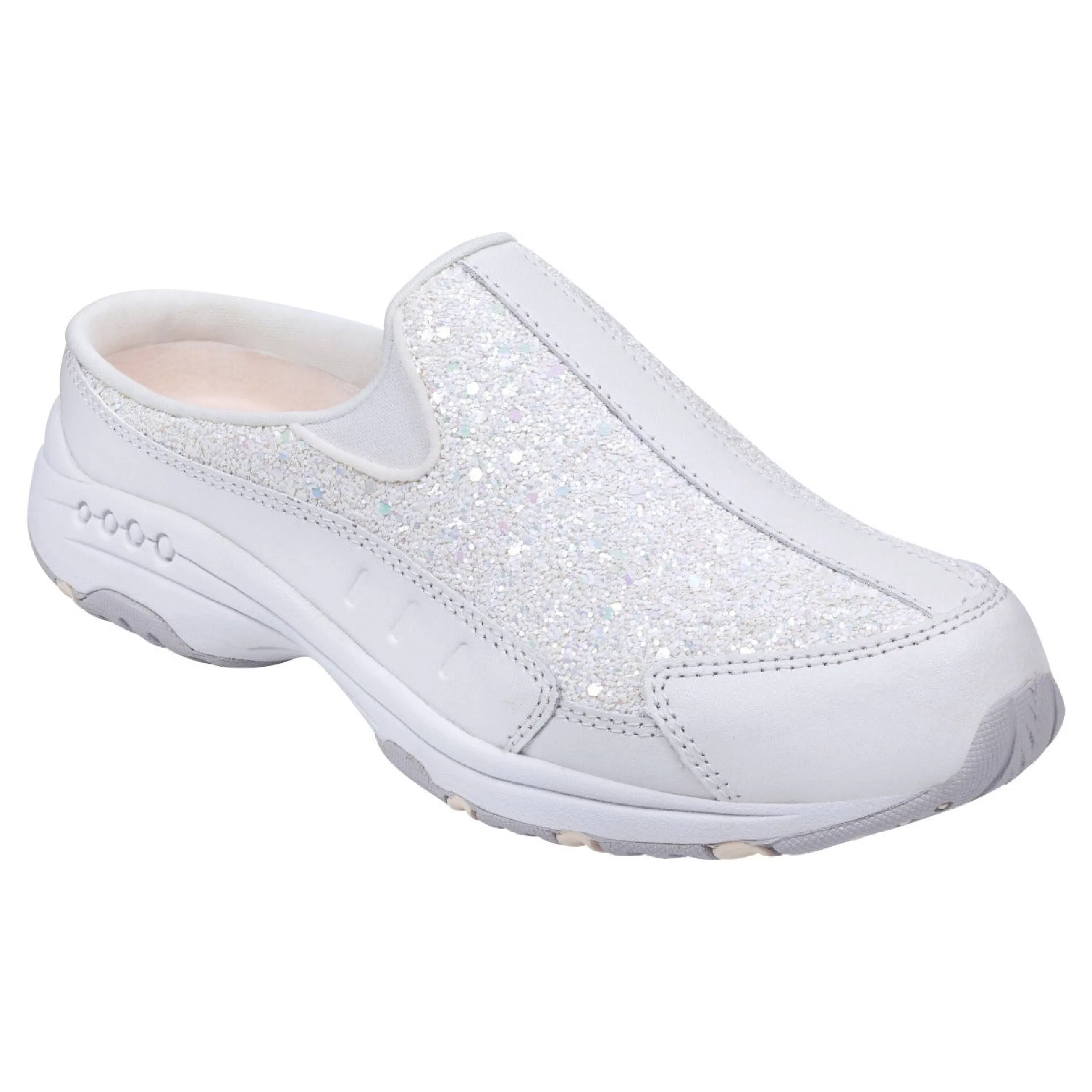 Hot Easy Spirit Traveltime Clogs WhiteSparkle