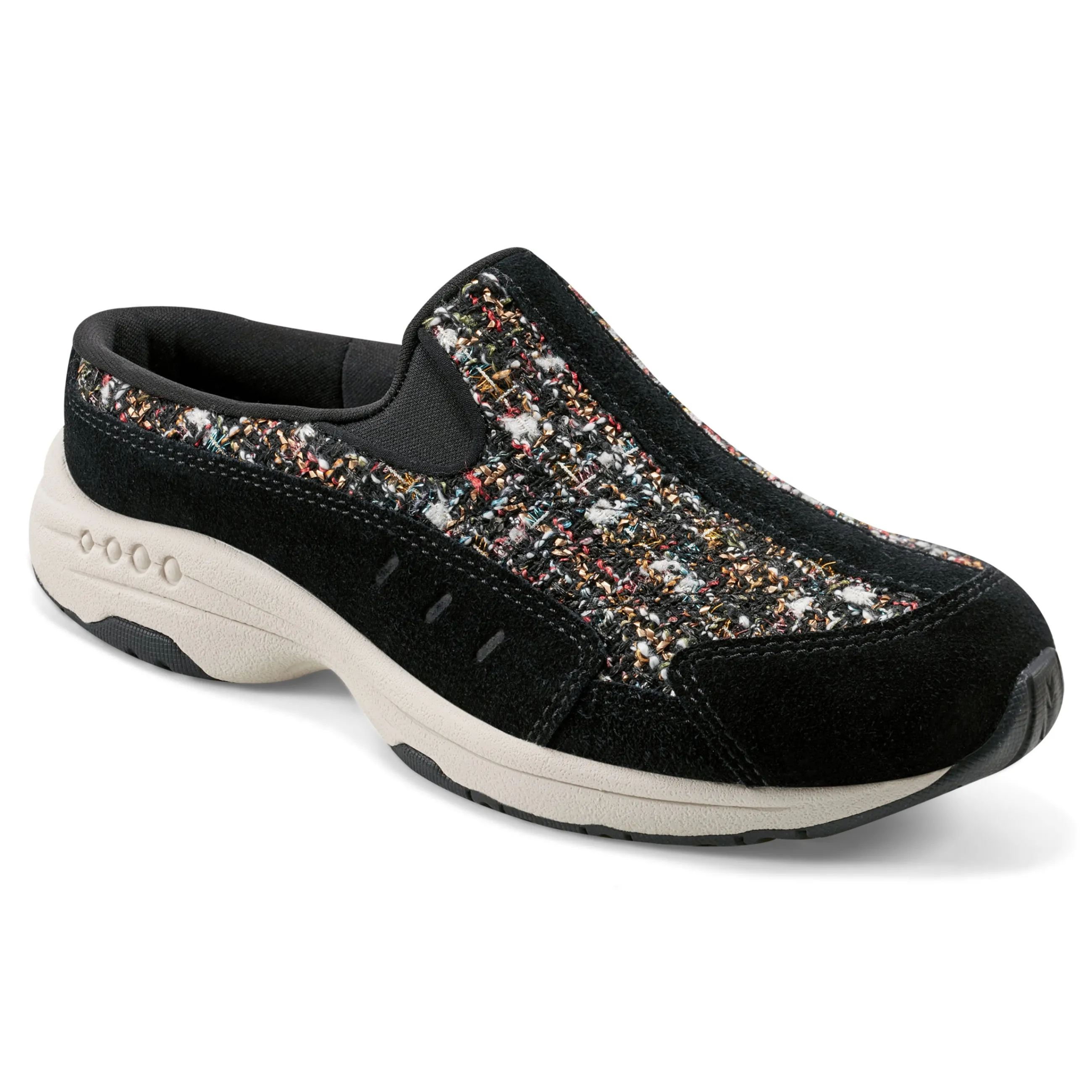 Cheap Easy Spirit Traveltime Clogs BlackBoucleMulti