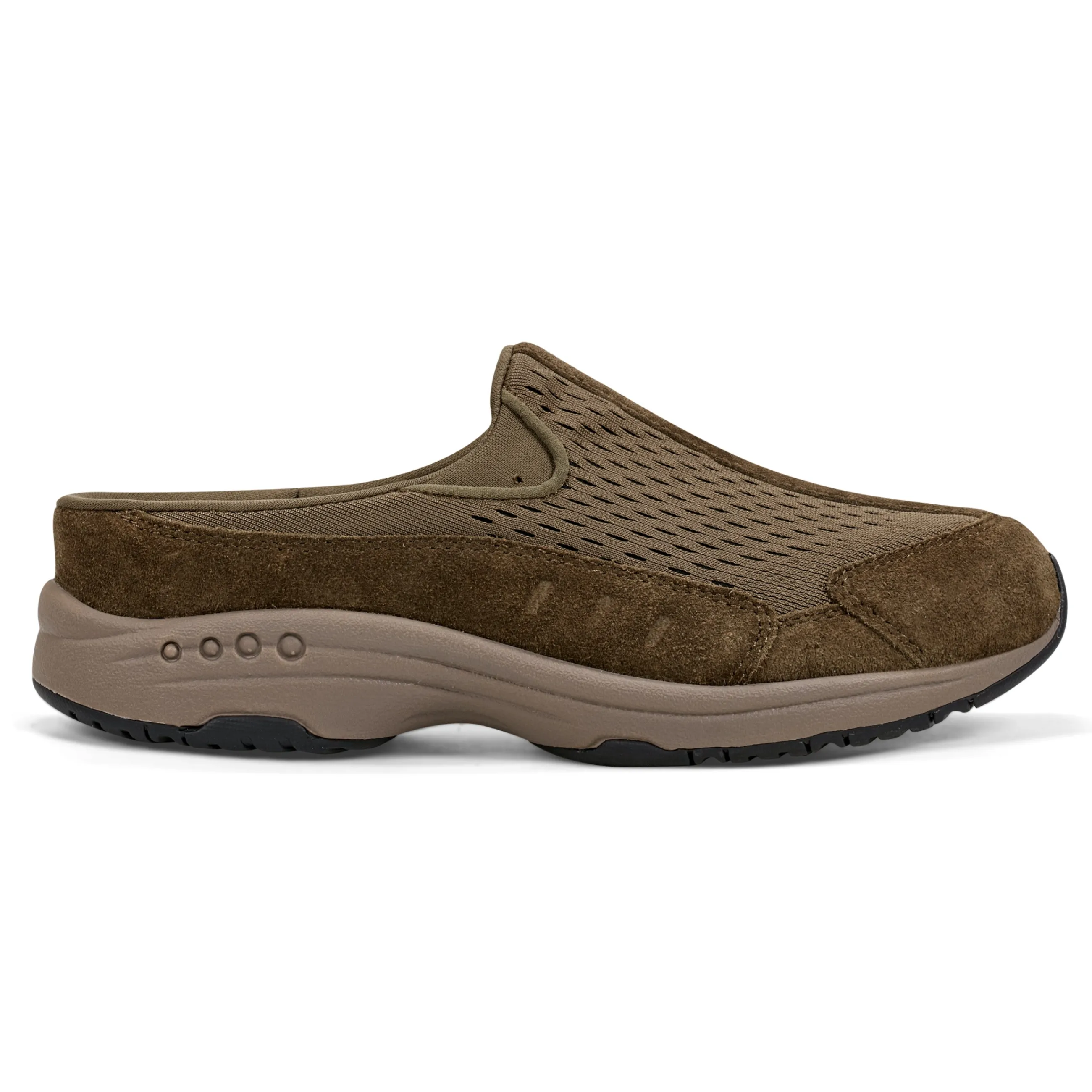 Discount Easy Spirit Traveltime Clogs OliveSuede