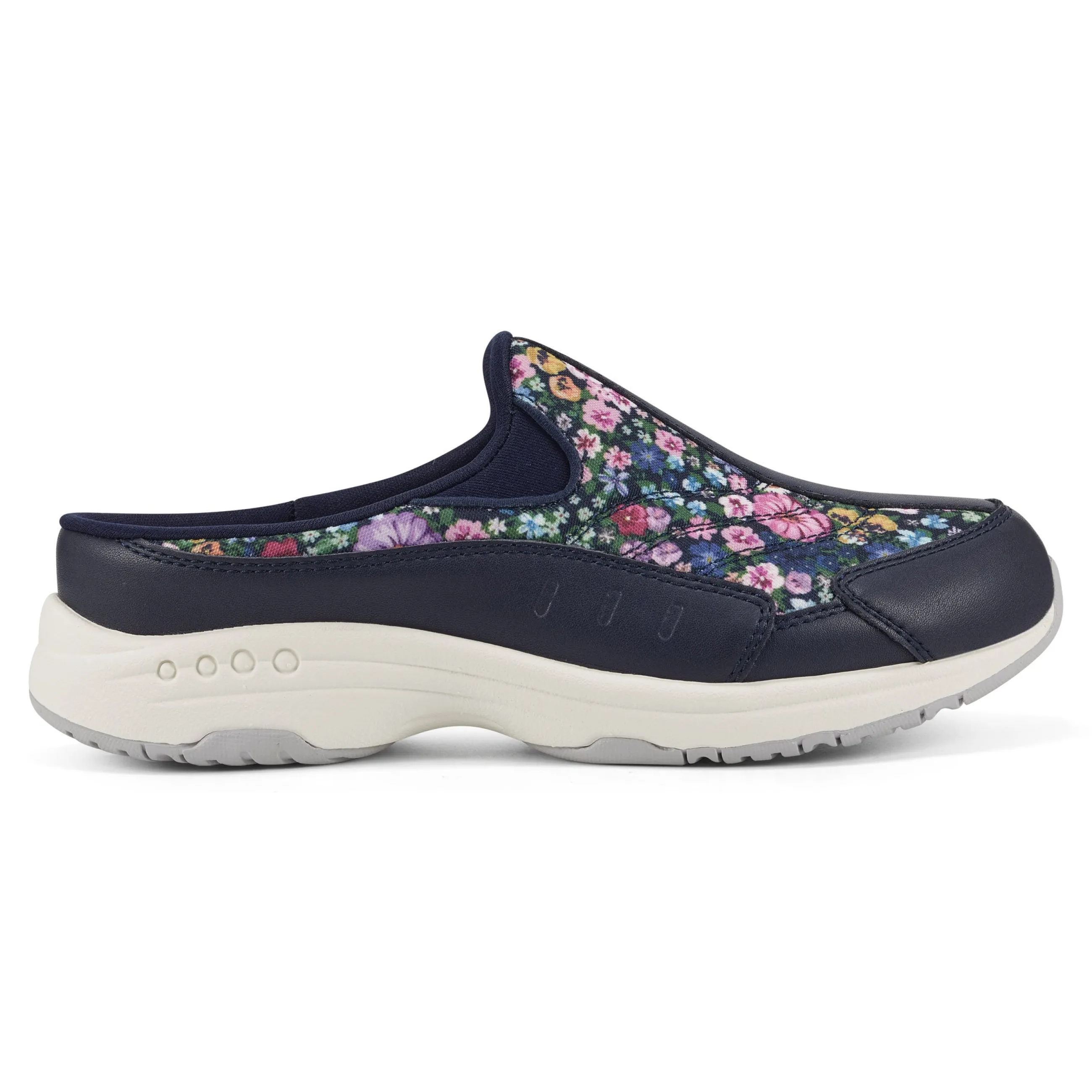 Fashion Easy Spirit Traveltime Clogs NavyDitsyFloralPrint