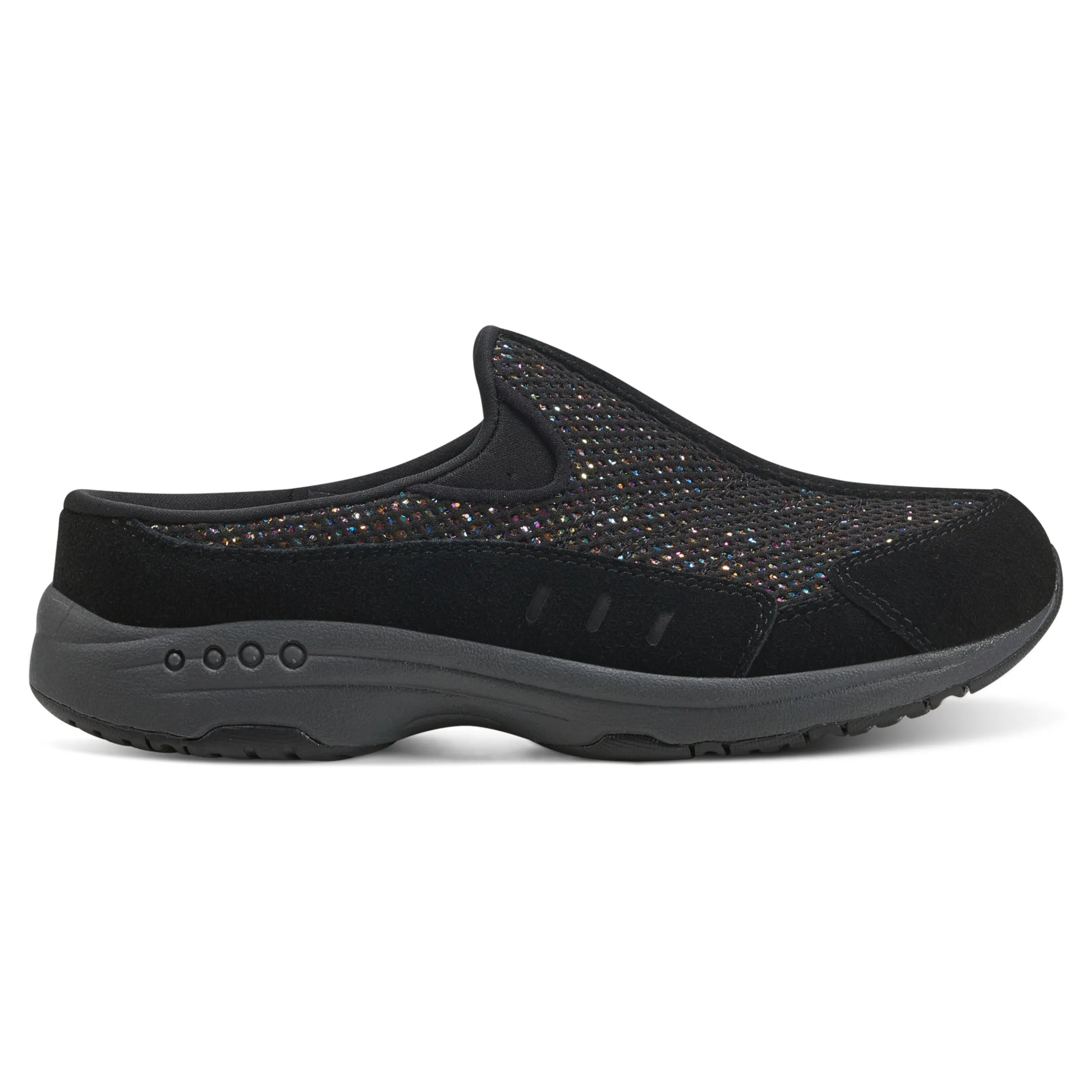 Hot Easy Spirit Traveltime Clogs BlackGlittermulti