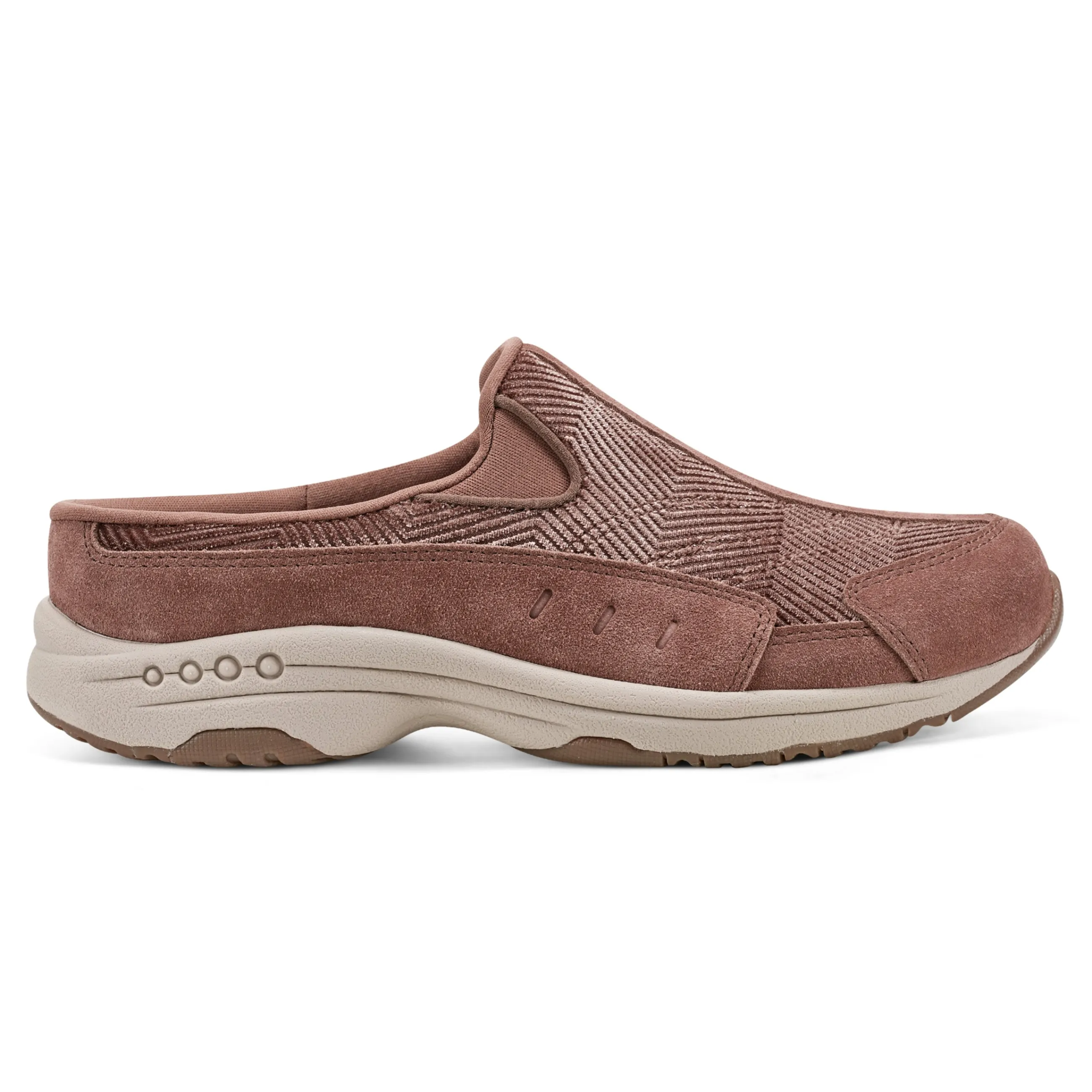 Best Sale Easy Spirit Traveltime Clogs TaupeVelourSuede