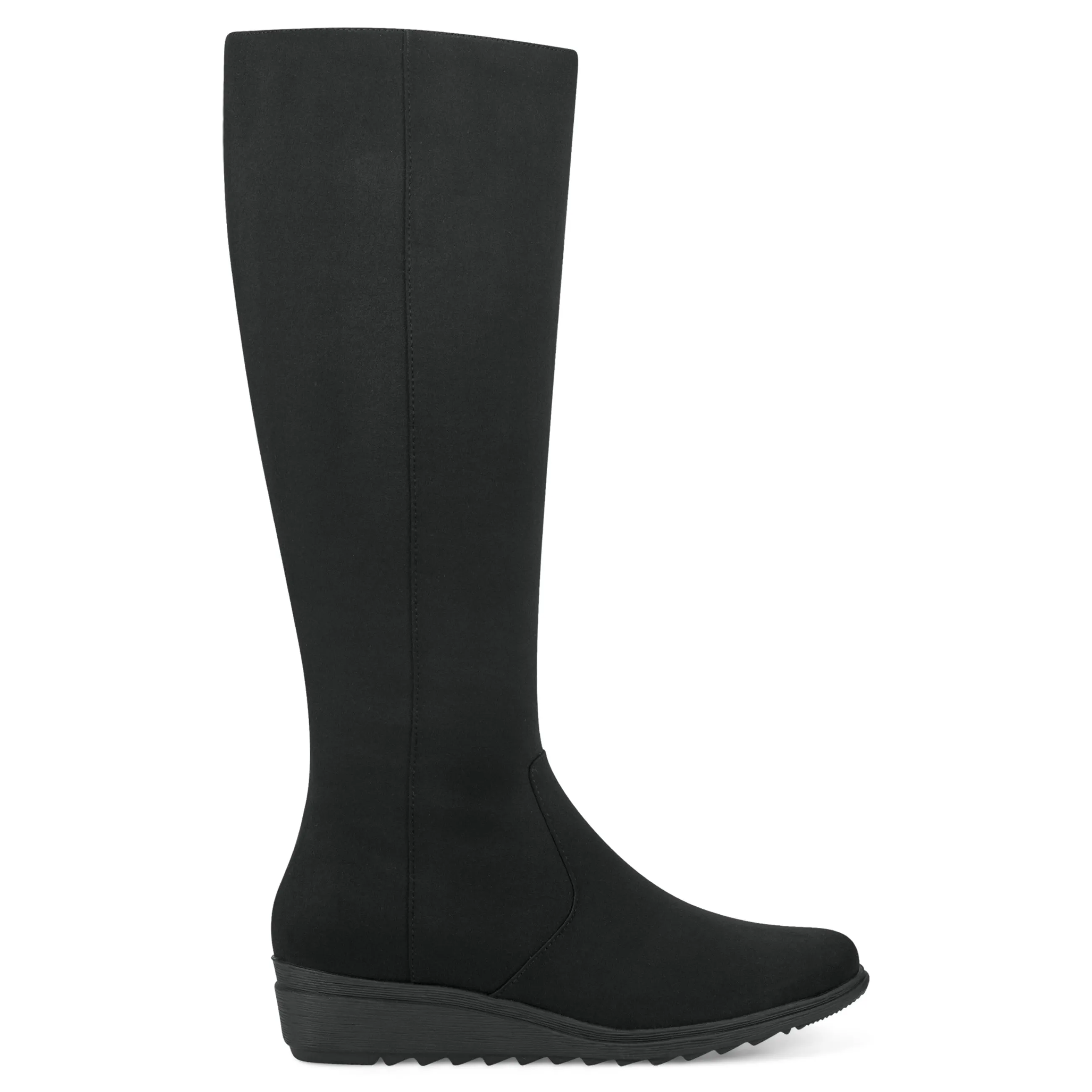 Sale Easy Spirit Yumi Casual Tall Wedge Boots BlackMulti